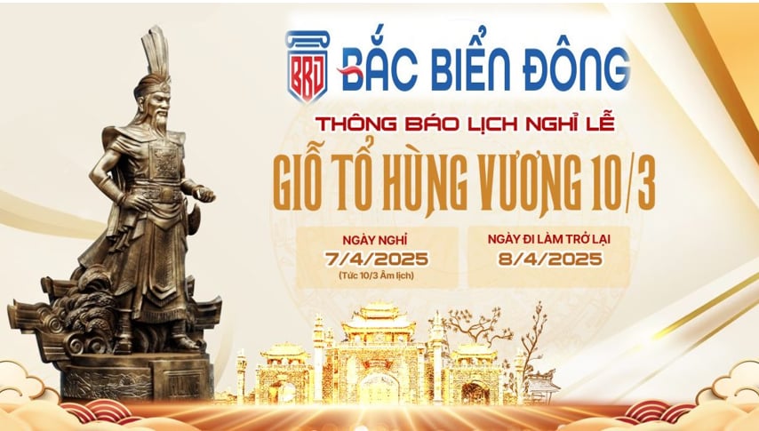 Thông báo nghỉ lễ Giỗ tổ Hùng Vương 2025