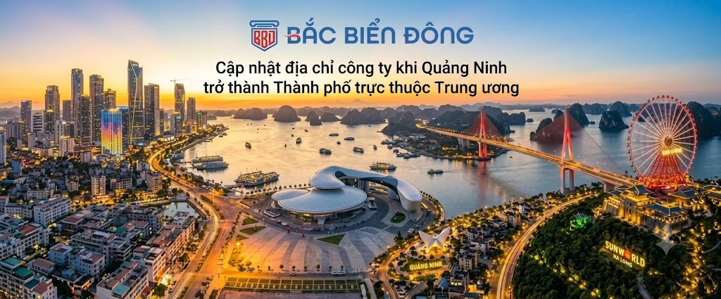 Cập nhật địa chỉ công ty khi Quảng Ninh trở thành thành phố trực thuộc Trung ương