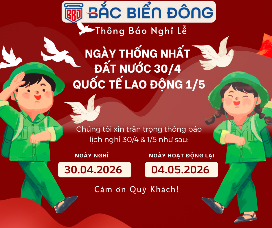 Thông báo nghỉ lễ 30/4/2026