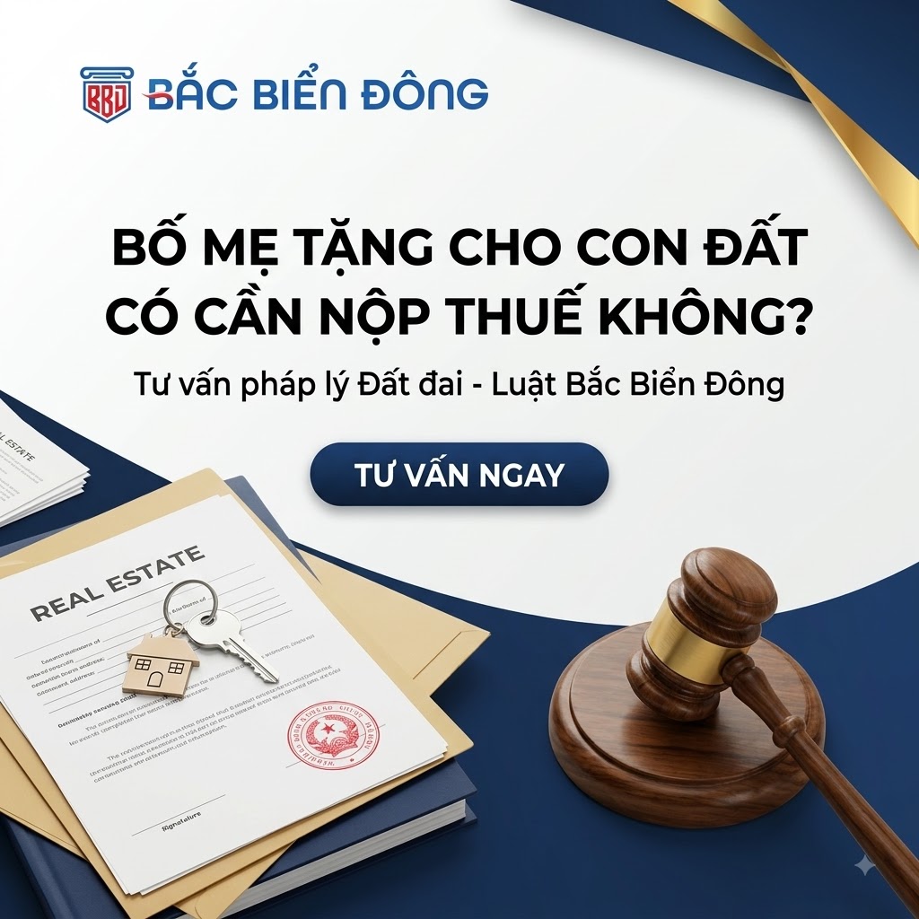 Tặng cho đất cho con